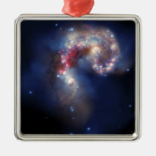 Die Antennen-Galaxien Ornament Aus Metall
