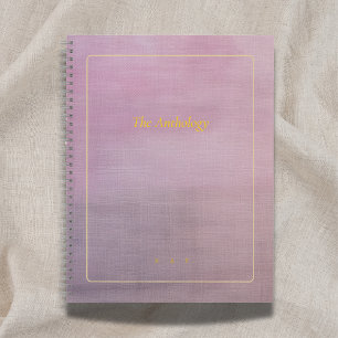 Die Anthologie   Mauve benutzerdefinierte Gedichts Notizbuch