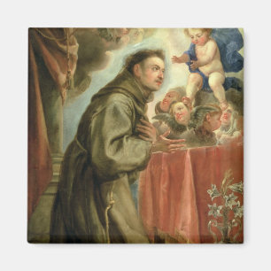 Die Anthony von Padua, die das christliche Kind be Magnet