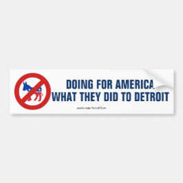 Die Anti-Demokraten tun Amerika an, was zerstört h Autoaufkleber