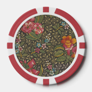 Die antike französische Toile de Jouy-Zweigstelle Pokerchips