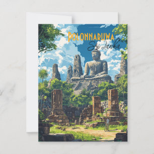 Die antike Stadt Polonnaruwa Sri Lanka Postkarte