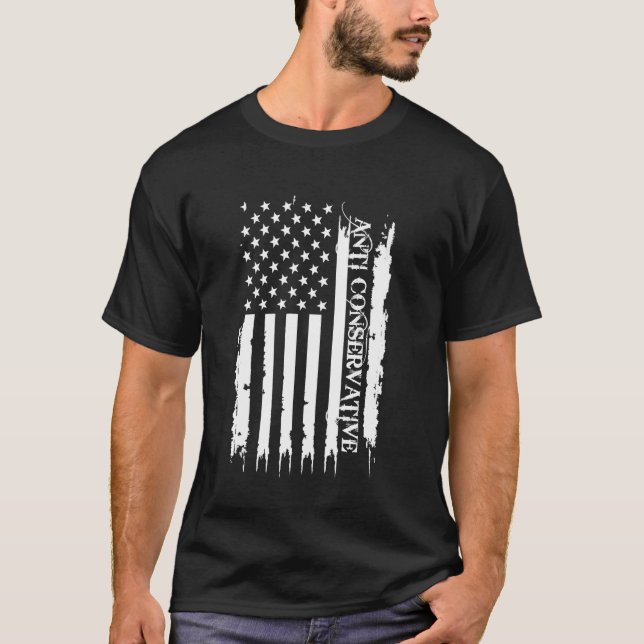 Die antikonservativen Staaten der Vereinigten Staa T-Shirt (Vorderseite)