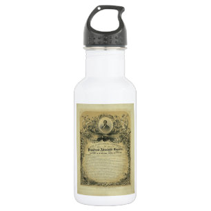 Die Antrittsrede von Präsident Abraham Lincoln Trinkflasche