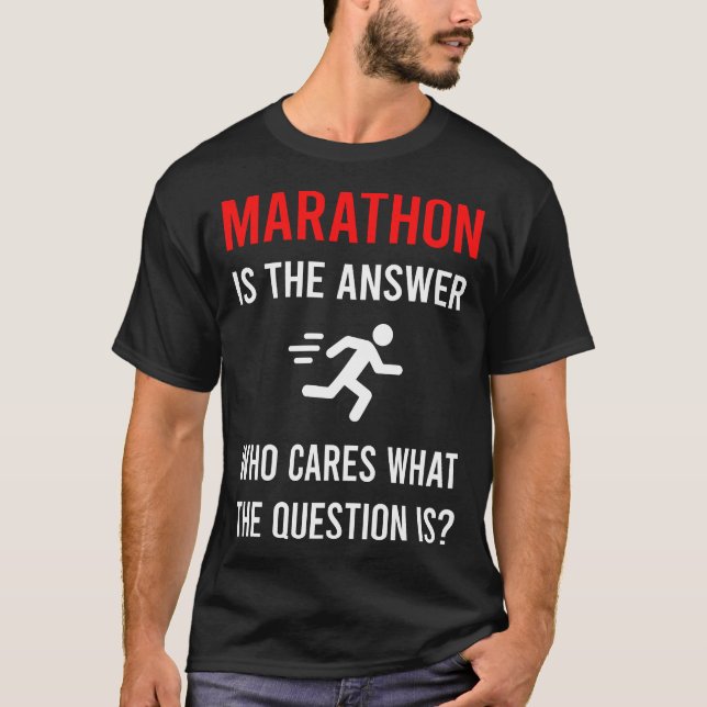 Die Antwort-Marathon T-Shirt (Vorderseite)