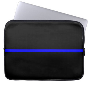 Die Anweisung symbolische Thin Blue Line Laptopschutzhülle