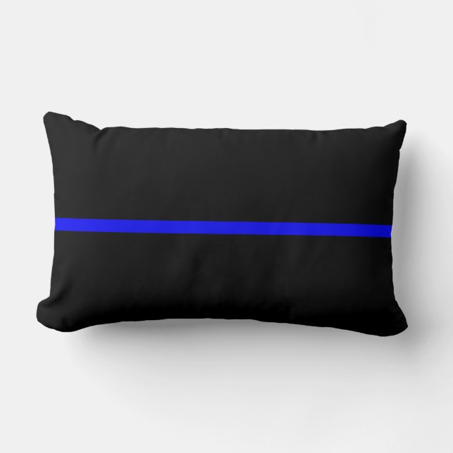 Die Anweisung symbolische Thin Blue Line Lendenkissen (Vorderseite)