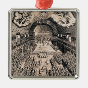 Die Anwesen allgemein am Theater Bourbon Ornament Aus Metall