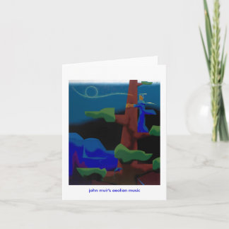 die äolische Musik John muirs - notecard Karte