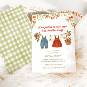 Die Äpfel unserer Herbst-Herbst-Babydusche mit Aug Einladung