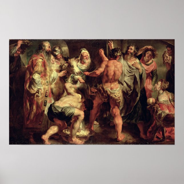 Die Apostel, Paulus und Barnabas in Lystra Poster (Vorne)