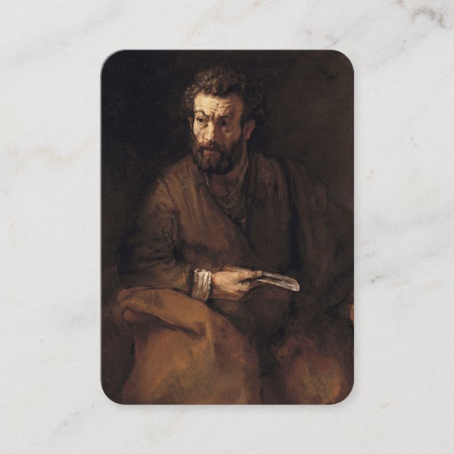 Die Apostel St Bartholomäw-Gebetskarte Visitenkarte (Vorderseite)