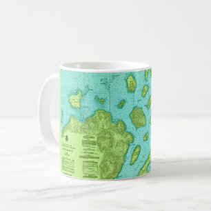 Die Apostle-Islands-Karten-Tasse Kaffeetasse