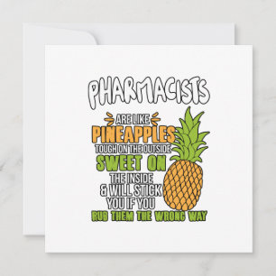 Die Apotheke Are Like Pineapples. Mitteilungskarte