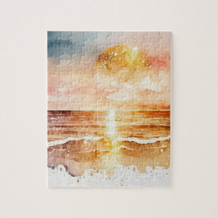 Die Aquarell-Strand-Serie Design 1