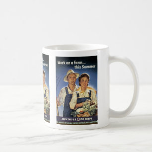 Die Arbeit an einem Bauernhof in diesem Sommer Kaffeetasse