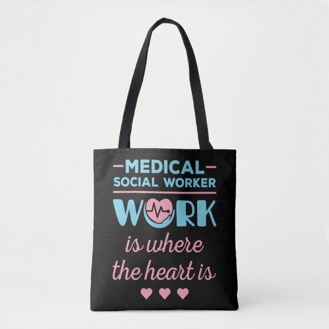 Die Arbeit der medizinischen Sozialarbeiter ist do Tasche (Vorderseite)