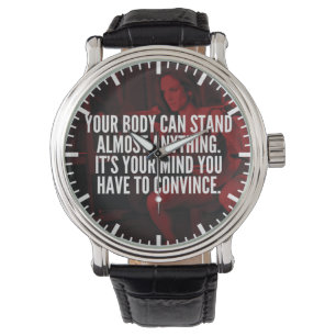 Die Arbeit von Frauen inspirierende Worte Armbanduhr