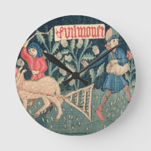 Die Arbeiten der Monate, Elsass (Tapisserie)		Vict Runde Wanduhr