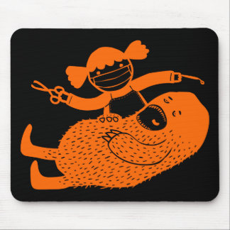 Die Arbeits-Gekritzel-Kunst Mousepad des Monsters