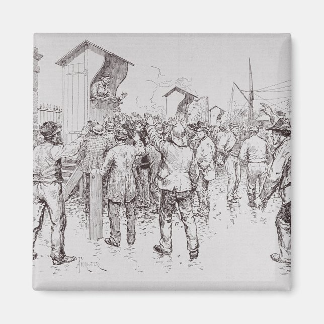 Die Arbeitslosen in London Magnet (Vorne)