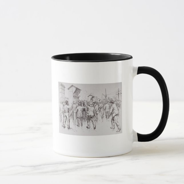 Die Arbeitslosen von London Tasse (Rechts)
