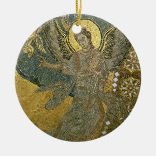 Die Arche des Vertrages gestützt durch Cherubim, Keramik Ornament