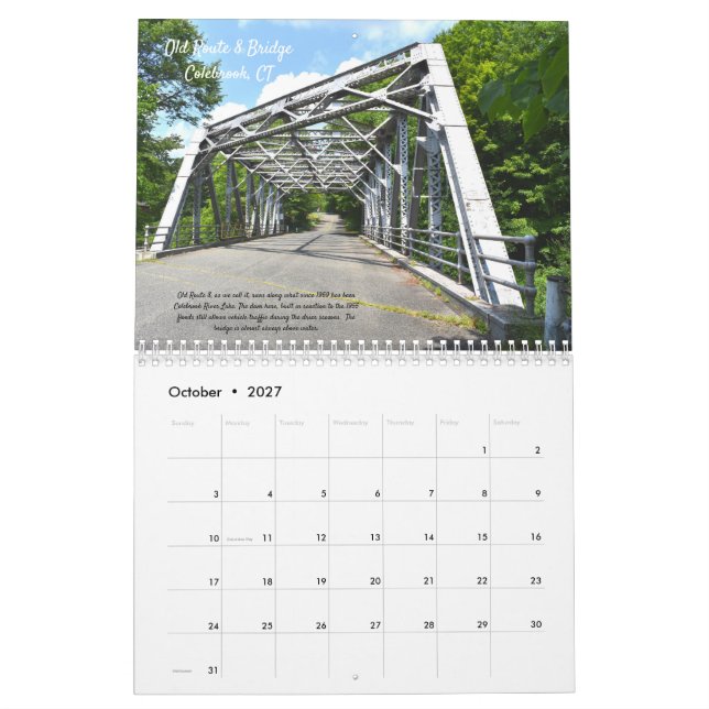 Die Architektur des Bridge Wall-Kalenders Kalender (Okt 2027)