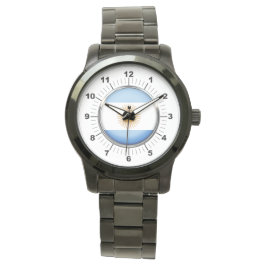 Die argentinische Flagge der Frauen - Oversized Bl Armbanduhr