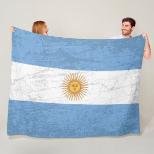 Die argentinische Flagge - Tapestry argentinisches Fleecedecke