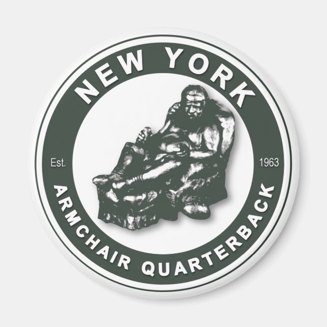 DIE ARMCHAIR QB - New York JETS Magnet (Vorne)