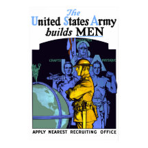 Die Armee baut Männer auf