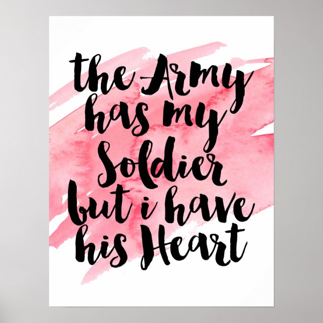 Die Armee hat meinen Soldaten, aber ich habe sein  Poster (Vorne)