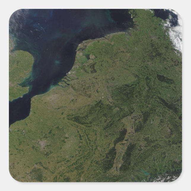 Die armen Länder Quadratischer Aufkleber (Vorderseite)