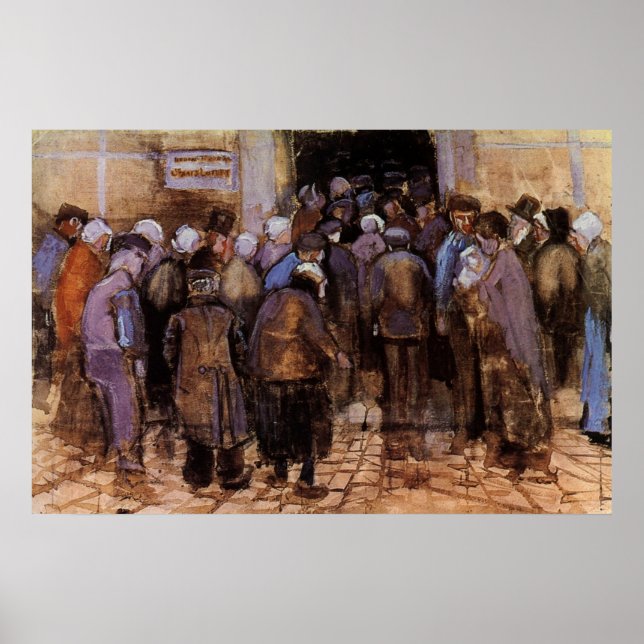 Die Armen und das Geld von Vincent van Gogh Poster (Vorne)