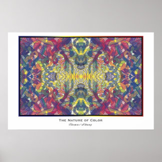 Die Art der Farbe Poster