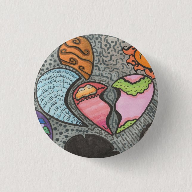 Die Art und Weise des Herzens Button (Vorderseite)