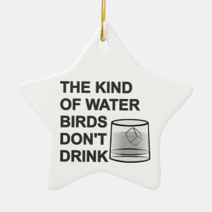 Die Art von Wasser, das Vögel nicht trinken Keramikornament