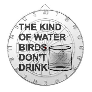 Die Art von Wasser Vögel trinken nicht Dartscheibe