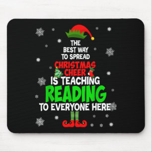 Die Art, Weihnachtsfreude zu verbreiten, ist Lesen Mousepad