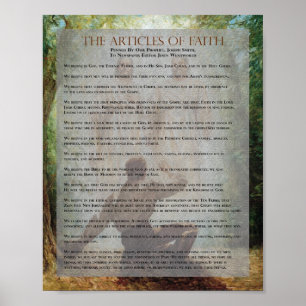 "Die Artikel des Glaubens" Malerei-Reihen-Dokument Poster