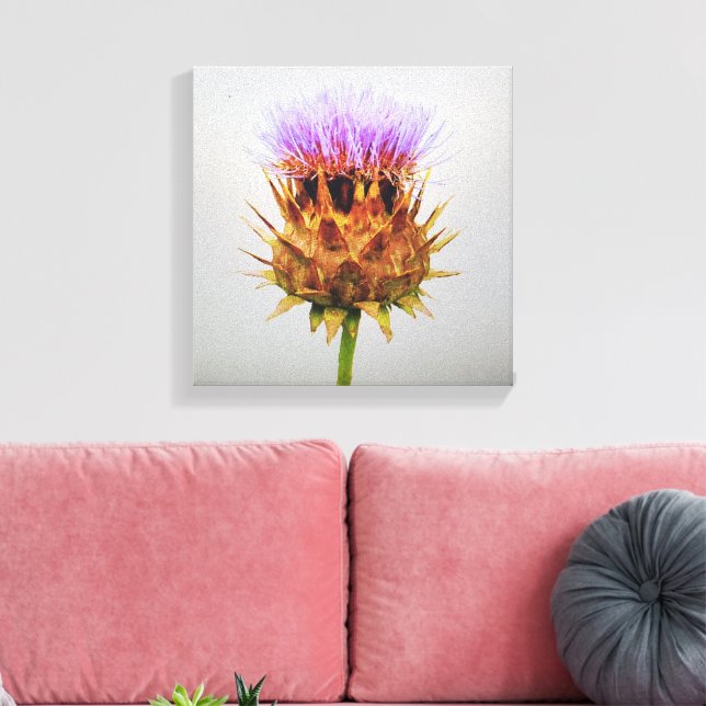 Die Artischockdistel Leinwanddruck (Insitu (Wohnzimmer))