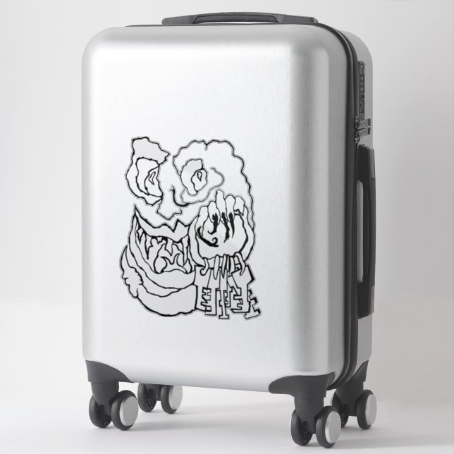 die artist_awaynowe UR Lieben bis 16 Horror Aufkleber (Koffer)