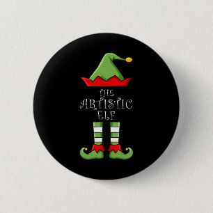 Die Artistic Elf Fun Family Matching Group Pajama Button