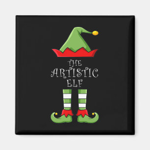 Die Artistic Elf Fun Family Matching Group Pajama Magnet