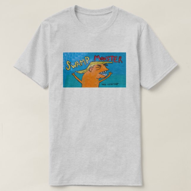 Die Asche der Männer "SUMPF-MONSTER" Shirt (Design vorne)