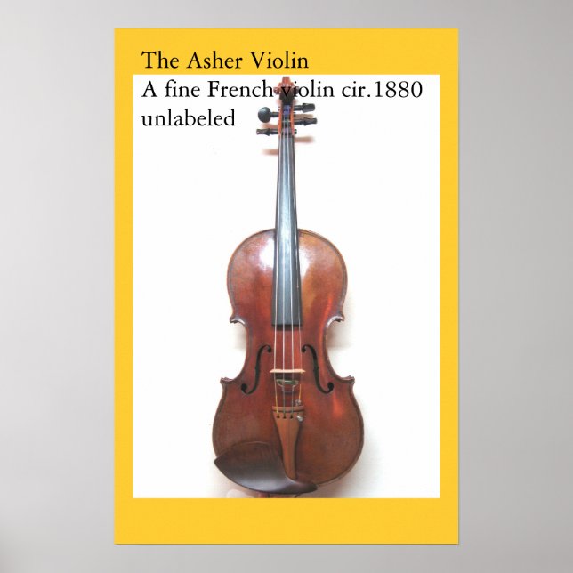 Die Asher Violin Poster (Vorne)