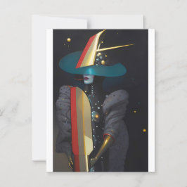 Die Astro-Hexe surfen Postkarte