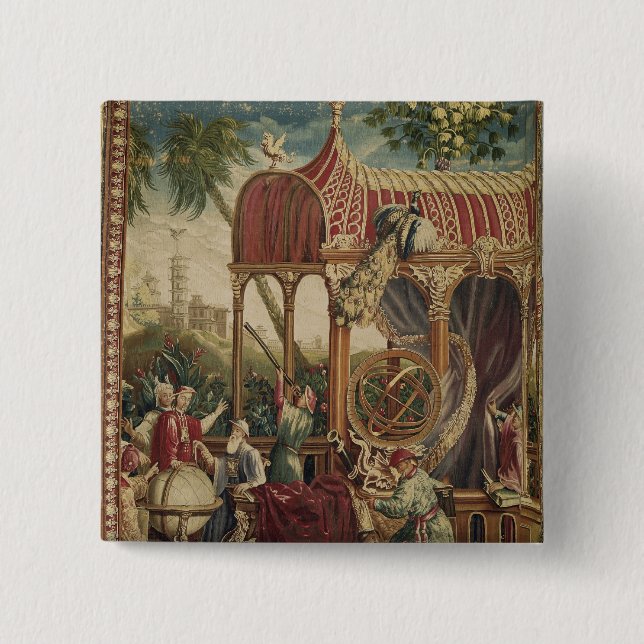 Die Astronomen, Beauvais-Werkstatt, 1711 Button (Vorderseite)