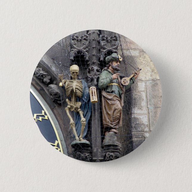 Die astronomische Uhr Button (Vorderseite)
